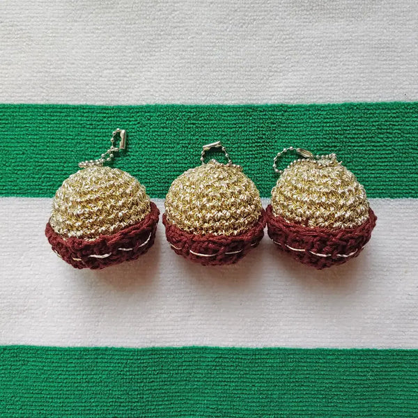 [BUNJANG] Handmade Ferrero Rocher Chocolate Keychain (Set of 3) / 핸드메이드 페레로 초콜릿 키링 (3개입)