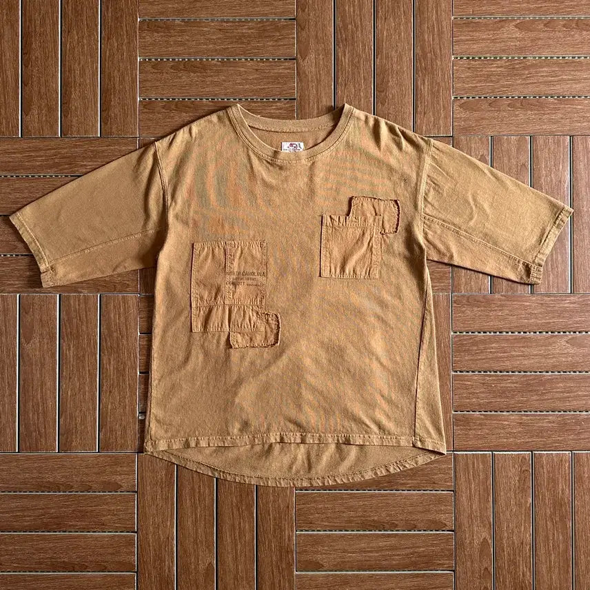 [BUNJANG] Lime Polpo Military Cotton Work Short-Sleeve T-Shirt / Lime Polpo 밀리터리 코튼 워크 반팔티