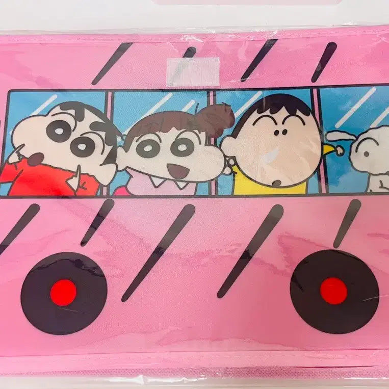 [BUNJANG] Crayon Shin-chan Pink Large Storage Box / 짱구는못말려 핑크 대형 수납함