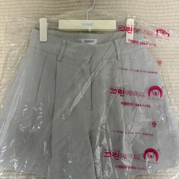 [BUNJANG] Tanat Linen Pintuck Shorts Blue-Gray / 타낫 린넨 핀턱 쇼츠 블루그레이