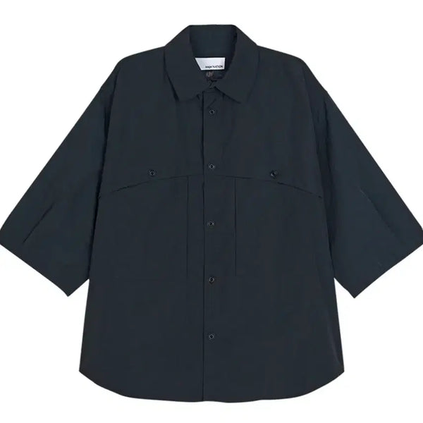 [BUNJANG] Sage Nation Marshal Shirt Dark Navy 25SS / 세이지 네이션 마샬 셔츠 다크 네이비 - 25SS