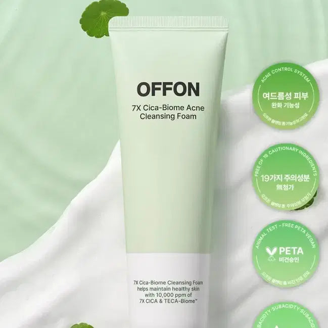 [BUNJANG] Offon 7X CicaBiome Acne Cleansing Foam / 오프온 7엑스 시카바이옴 아크네 클렌징폼
