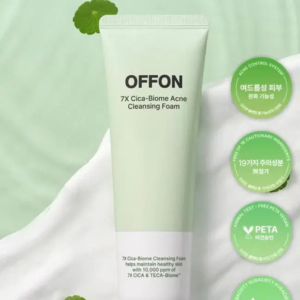 [BUNJANG] Offon 7X CicaBiome Acne Cleansing Foam / 오프온 7엑스 시카바이옴 아크네 클렌징폼