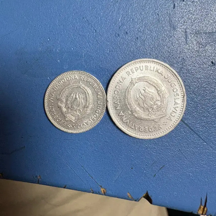 [BUNJANG] Yugoslavia 1953 50 Para & 2 Dinari Coin Set / 유고슬라비아 1953 50 파라 & 2 디나리 동전 2개 세트