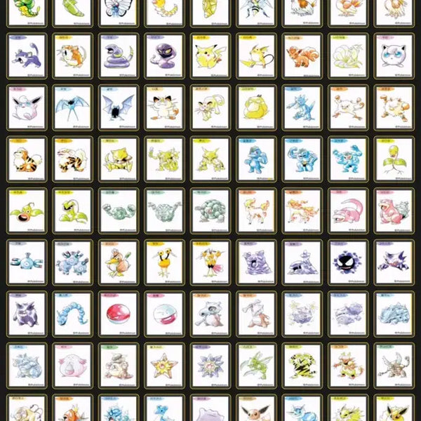 [BUNJANG] Pokemon 30th Anniversary Artworks Special Ddakji Collection Book / 포켓몬 30주년 아트웍 스페셜 띠부실 도감 100종