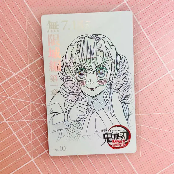 [BUNJANG] Demon Slayer Mitsuri Movie Ticket Style Hologram Card / 귀멸의 칼날 미츠리 무비티켓 티켓풍 홀로그램 무한성 카드 포카