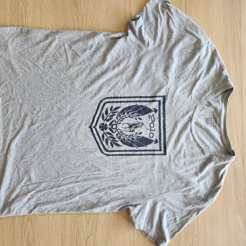 [BUNJANG] Polo Ralph Lauren Shield Logo T-Shirt Grey XL / 방패폴로 랄프로렌 반팔 티셔츠 그레이XL