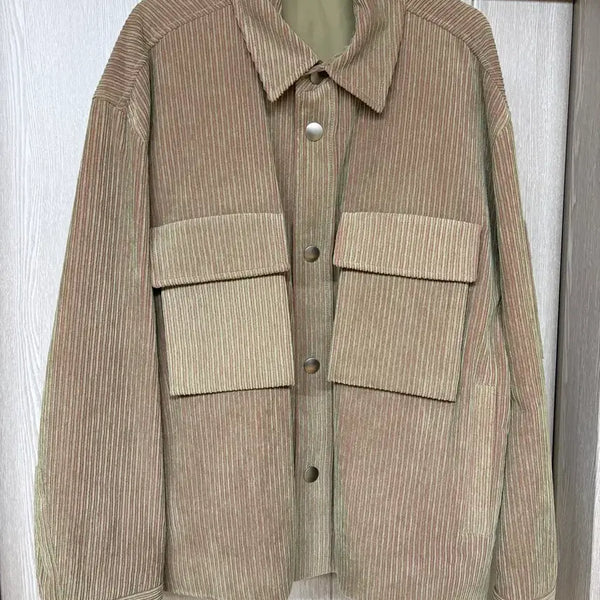 [BUNJANG] Solid Homme Corduroy Shirt Jacket Size 52 / 솔리드옴므 코듀로이 아웃 셔츠 자켓 52