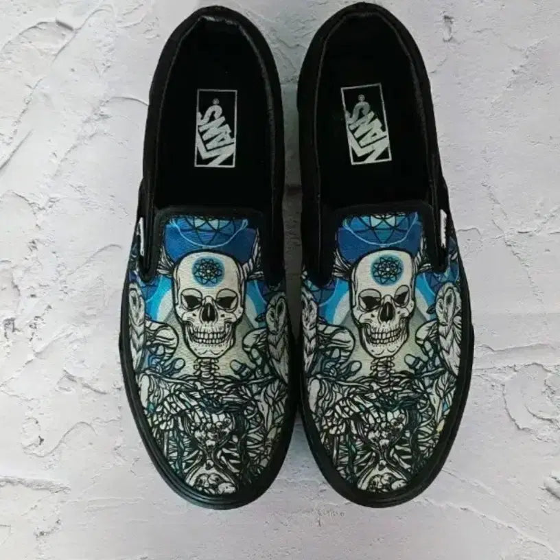 [BUNJANG] Vans Schoph Skull Slip-On Limited Edition Shoes / (리미티드한정판) 반스 Schoph 스컬 슬립온 한정판 270