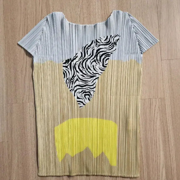 [BUNJANG] Issey Miyake Pleats Please Short Sleeve T-Shirt Size 3 / 이세이미야케 플리츠플리즈 반팔3  최상