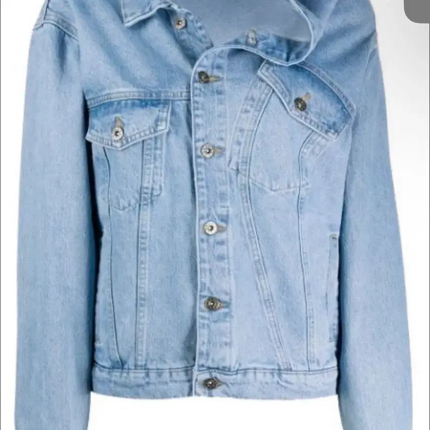 [BUNJANG] Y PROJECT Asymmetrical Denim Jacket / 와이프로젝트 비대칭데님자켓