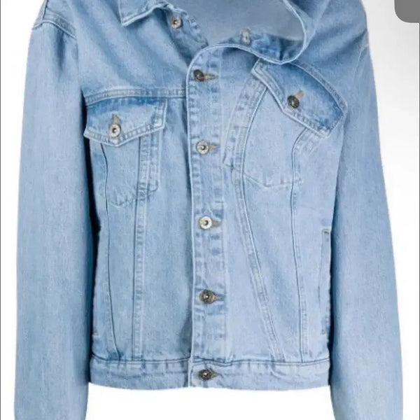 [BUNJANG] Y PROJECT Asymmetrical Denim Jacket / 와이프로젝트 비대칭데님자켓