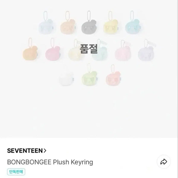 [BUNJANG] S.Coups Nana Dorm T-Shirt (M) Bundle Set with Bongbong Keyring and Pukangi President Limited Photocard / 봉봉이키링+나나민박티셔츠M사이즈(에스쿱스)+뿌깡이 회장한정포카 일괄