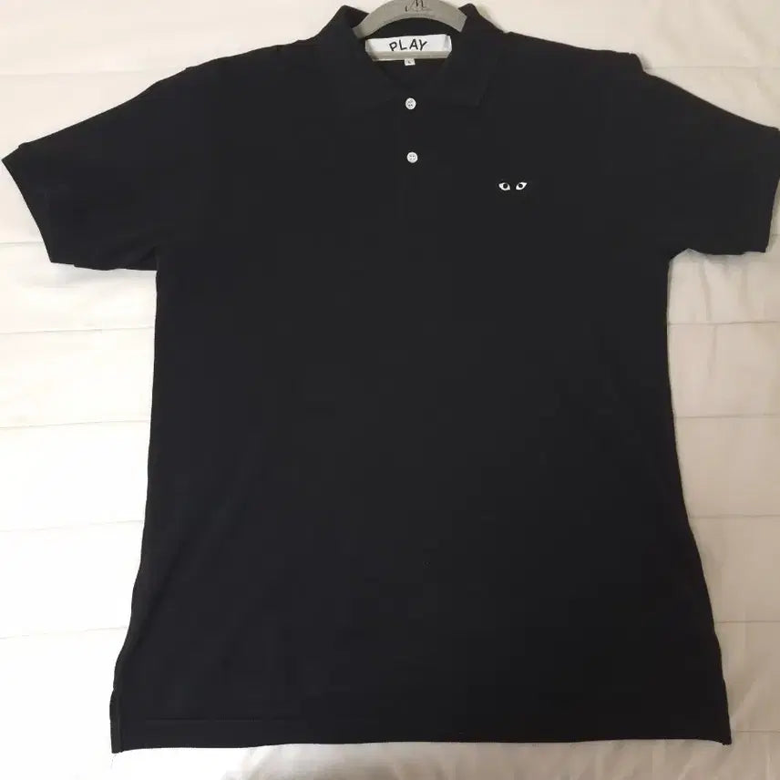[BUNJANG] Comme des Garçons Play Black Heart Short Sleeve Polo Shirt / 플레이 꼼데가르송 블랙 반팔 카라티