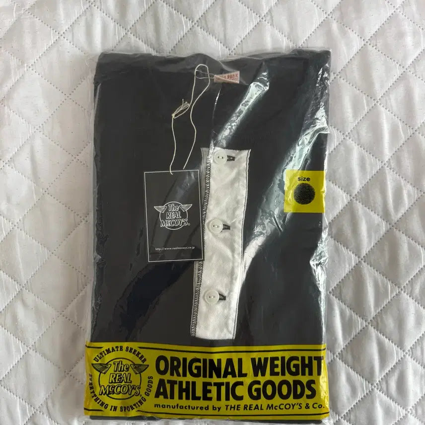 [BUNJANG] The Real McCoy's Ball Park Henley Neck Short Sleeve T-shirt Black / [L] 리얼맥코이 볼 파크 헨리넥 반팔 티셔츠 블랙 조맥코이
