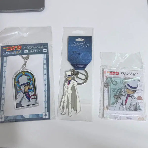 [BUNJANG] Detective Conan Kaito Kid Acrylic Keychain Set / 명탐정 코난 괴도키드 키홀더 키링 아크릴 키링