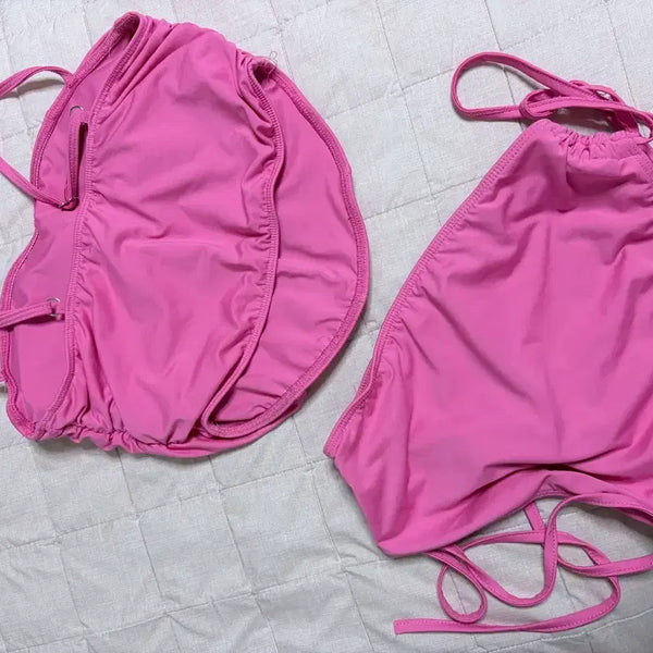 [BUNJANG] Hinique Two-Piece Bikini Pink / 히니크 비키니 핑크