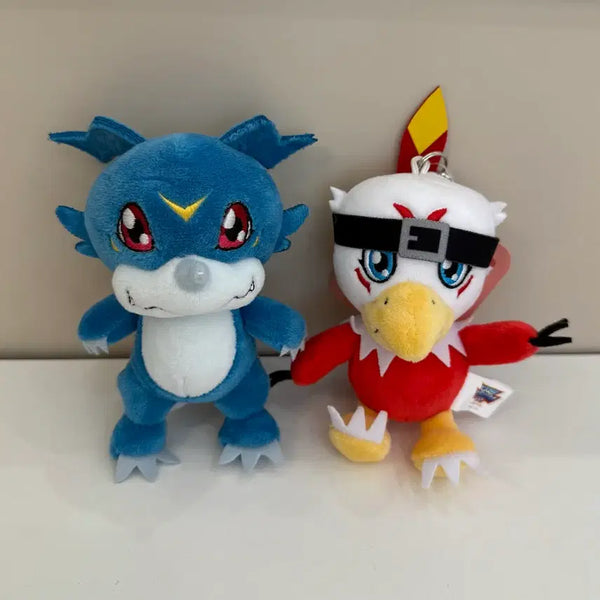 [BUNJANG] Digimon V-mon Hawkmon Plush Keychain Bundle Set / 디지몬 인형 키링 브이몬 호크몬 일괄