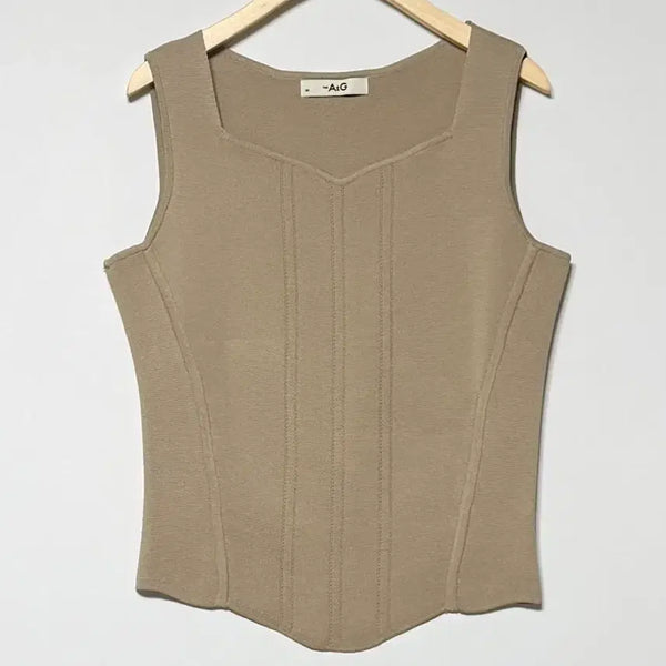 [BUNJANG] The Edge Knit Tank Top / 더엣지 니트 나시