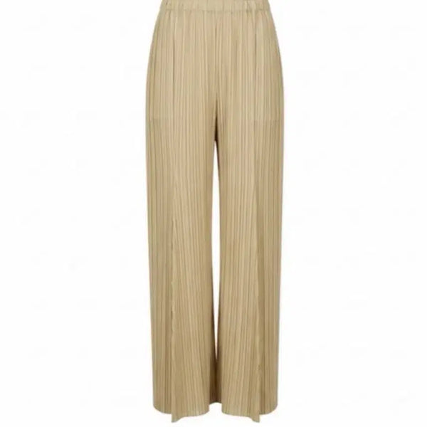 [BUNJANG] Pleats Please July Bouquet Pants Sand Beige Size 3 New / 플리츠플리즈 7월 부케팬츠 샌드베이지 3 새상품