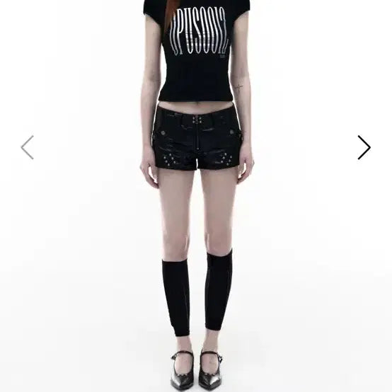 [BUNJANG] Opus op.08 Villain Leather Micro Pants Black / 오퍼스 op.08 빌런 레더 마이크로 팬츠 블랙 M