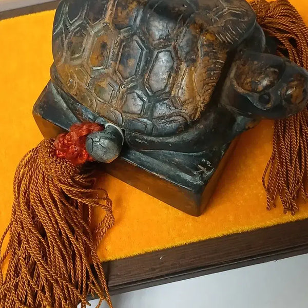 [BUNJANG] Turtle Seal, Gubeolche Manuscript Style, 880g Bronze Seal / 거북이동낙관인장