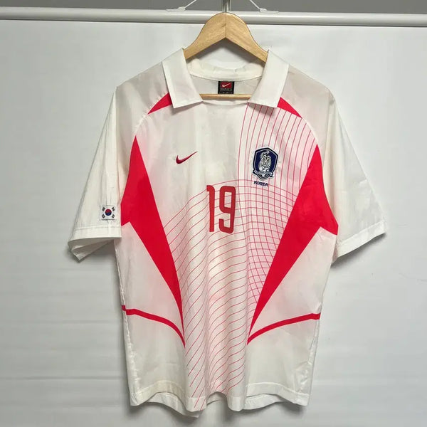 [BUNJANG] Nike Korea National Football Team Ahn Jung-hwan 2002 Away Authentic Jersey (Size M) / [정품/M] 나이키 한국 축구 국대 안정환 2002 원정 어웨이 유니폼