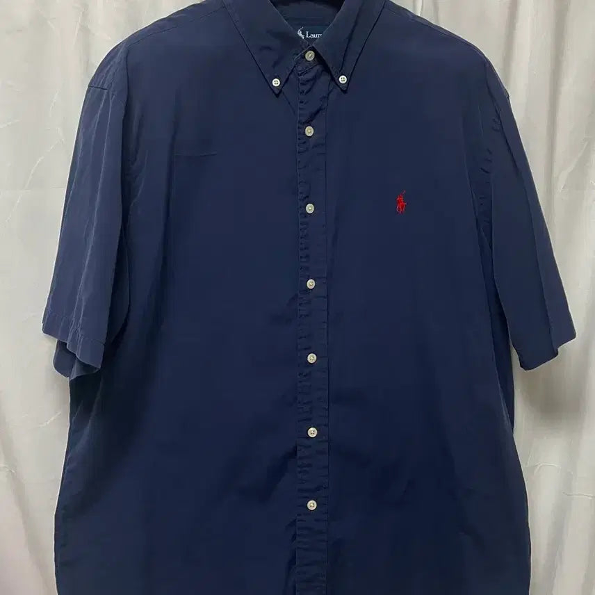 [BUNJANG] Polo Ralph Lauren Navy Short Sleeve Shirt XXL / no.206 폴로 랄프로렌 네이비 반팔 셔츠 xxl