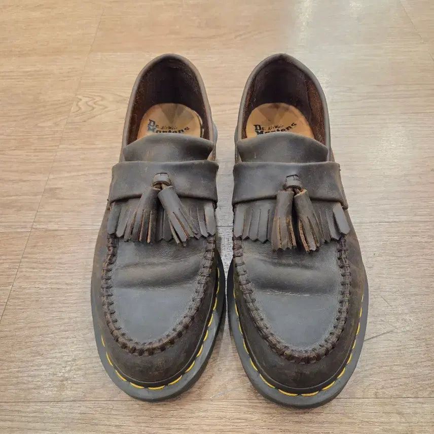 [BUNJANG] Dr. Martens Adrian Crazy Horse Brown Leather Loafers UK 8 / 닥터마틴 아드리안 크레이지 홀스 브라운 uk8 270-275