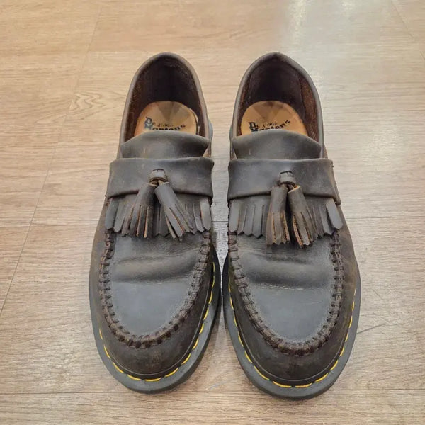 [BUNJANG] Dr. Martens Adrian Crazy Horse Brown Leather Loafers UK 8 / 닥터마틴 아드리안 크레이지 홀스 브라운 uk8 270-275