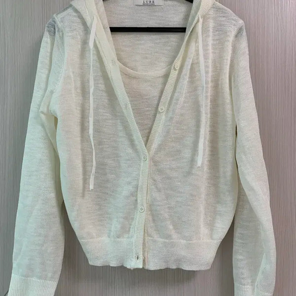 [BUNJANG] Maybe Baby Hooded Cardigan Cream / 메이비베이비 후드 가디건 크림