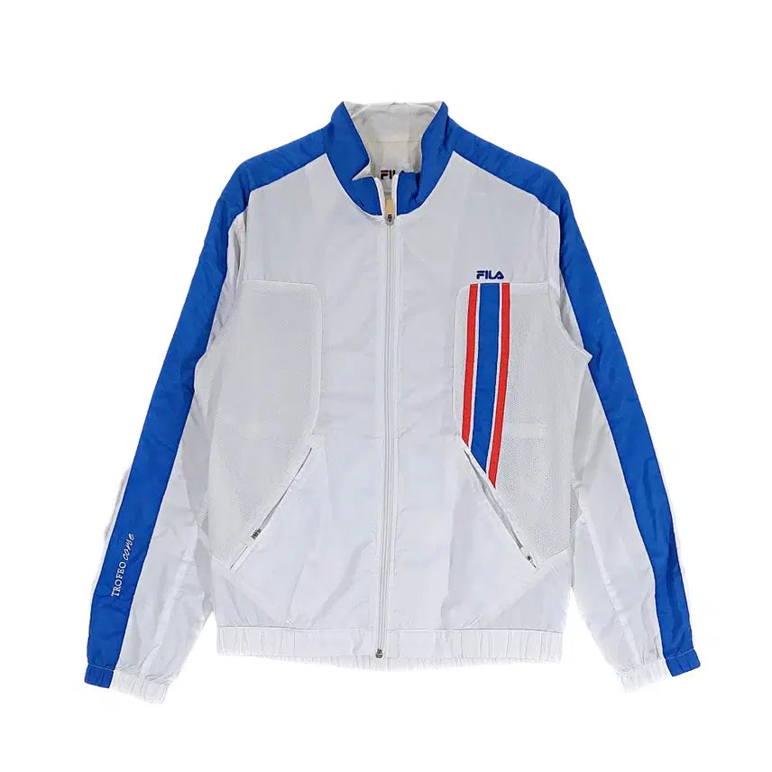 [BUNJANG] Fila Men's Retro Oversized Windbreaker Jacket - Size 95 / 휠라 남성 레트로 오버핏 바람막이자켓 95 믹스 00518