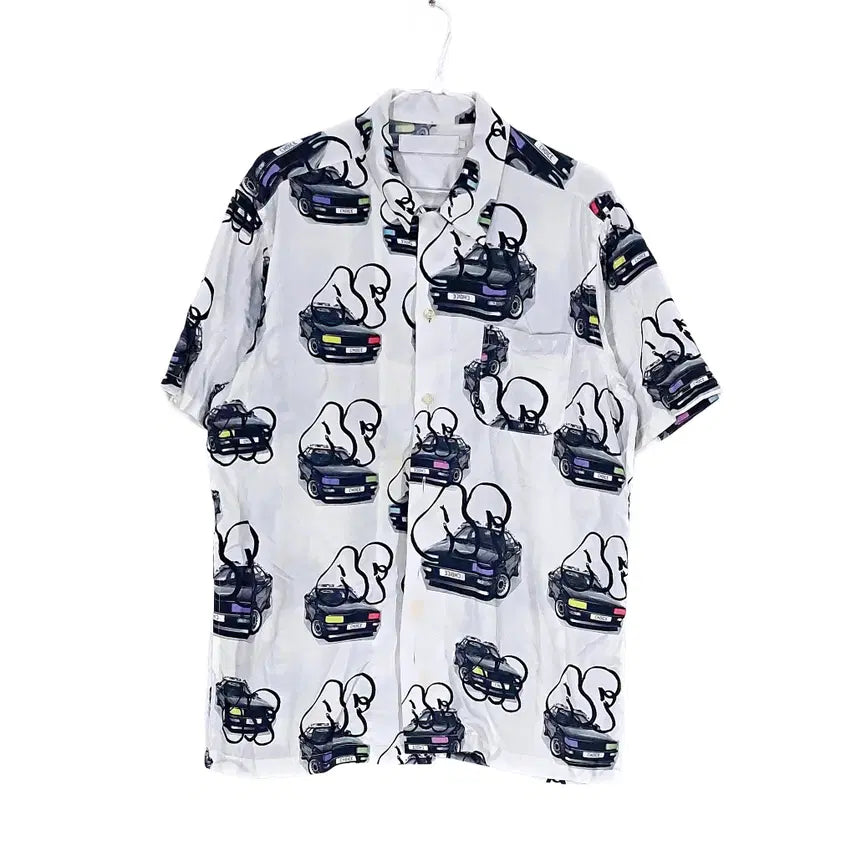 [BUNJANG] thisisneverthat Men's Kitsch Rayon Blend Short Sleeve Shirt / 디스이즈네버댓 남성 키치한 반팔셔츠 100 믹스 00529
