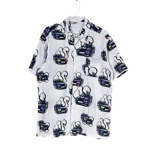 [BUNJANG] thisisneverthat Men's Kitsch Rayon Blend Short Sleeve Shirt / 디스이즈네버댓 남성 키치한 반팔셔츠 100 믹스 00529