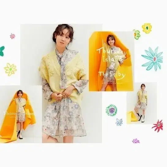 [BUNJANG] Thursday Island Full Open Tie One-Piece Dress / 써스데이아일랜드 풀오픈 타이 원피스