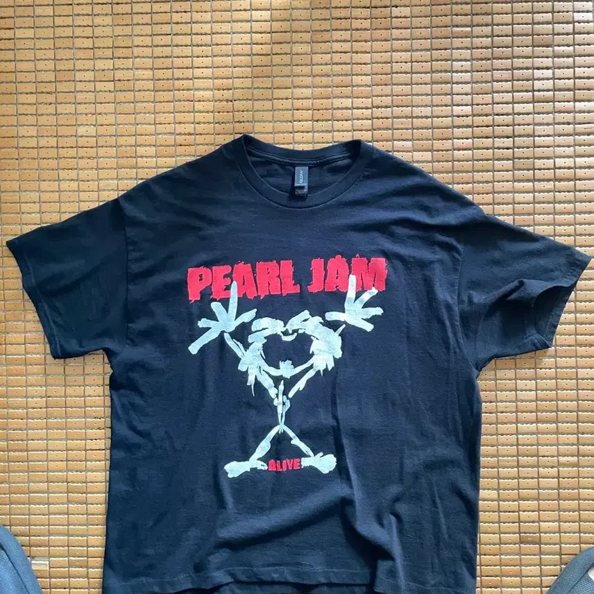 [BUNJANG] Pearl Jam Stickman Band T-Shirt / [현행] 펄잼 스틱맨 밴드 티셔츠