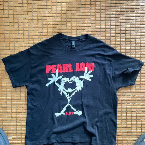 [BUNJANG] Pearl Jam Stickman Band T-Shirt / [현행] 펄잼 스틱맨 밴드 티셔츠
