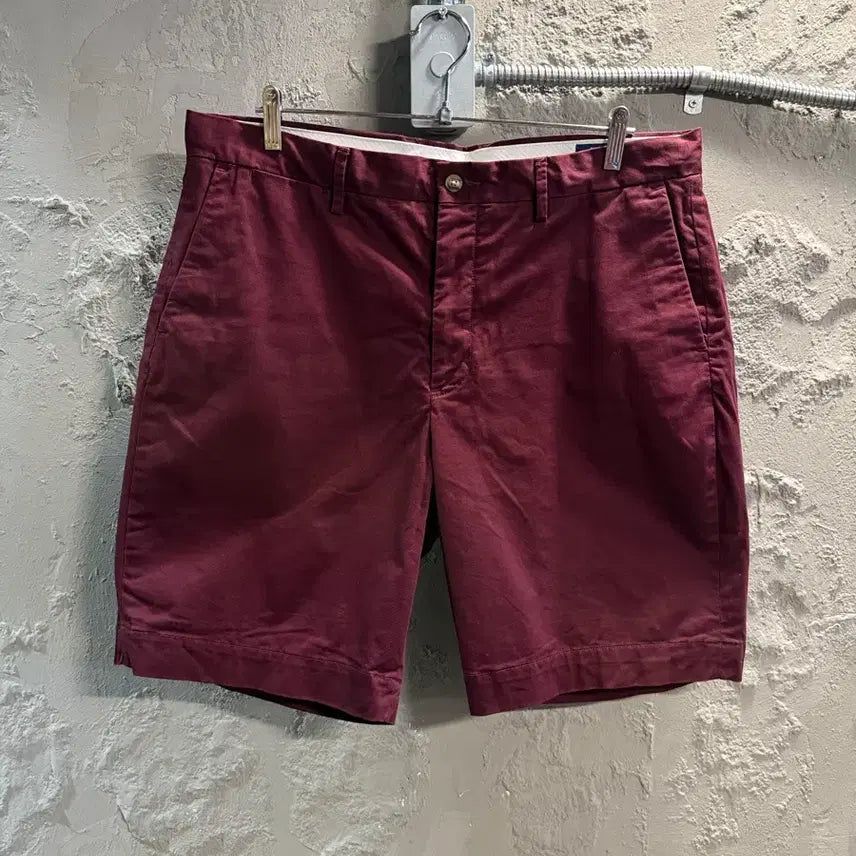 [BUNJANG] Polo Ralph Lauren Stretch Classic Fit Chino Shorts Burgundy Men's 36 / 36 폴로랄프로렌 스트레치 클래식 치노 반바지 버건디