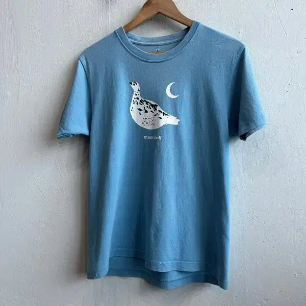 [BUNJANG] Montbell Japan Short Sleeve T-Shirt Sky Blue / 몽벨 재팬 반팔 티셔츠 스카이블루