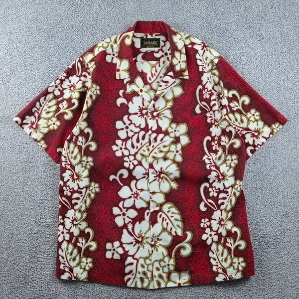 [BUNJANG] USA TAMARE Hawaiian Short Sleeve Shirt XL / USA 타마레 하와이안 반팔 셔츠 ( XL ) / 12823