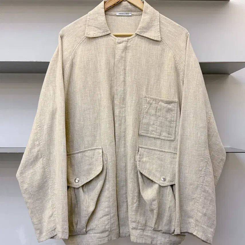 [BUNJANG] Unknown & Maran Linen Oversized Jacket / 언노운앤마란 리넨 오버 자켓