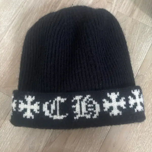 [BUNJANG] Chrome Hearts Big Daddy Cashmere Beanie Black / 크롬하츠 빅 대디 캐시미어 비니 블랙