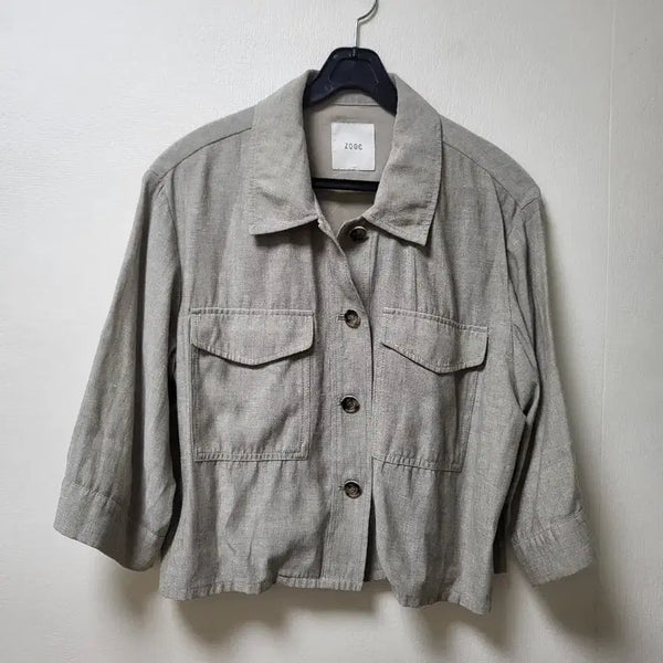 [BUNJANG] Juke Linen Short-Sleeve Jacket / 주크 린넨 반팔 자켓 55