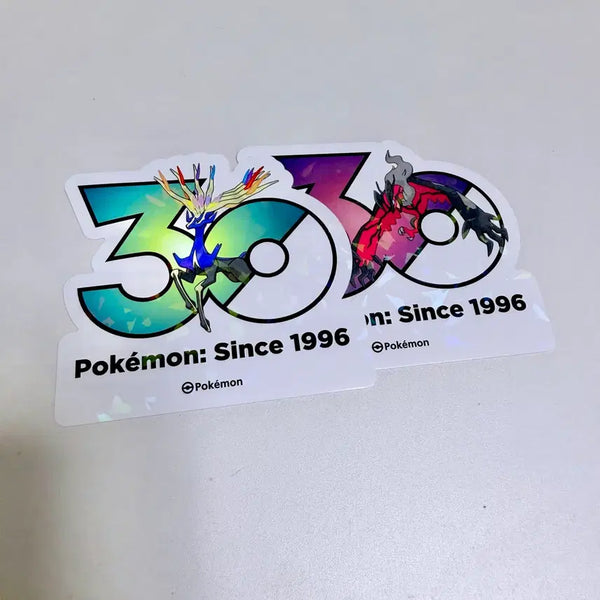 [BUNJANG] Pokemon 30th Anniversary Logo Sticker Bundle Set - Xerneas & Yveltal / 포켓몬 30주년 로고 스티커 - 제르네아스 이벨타르