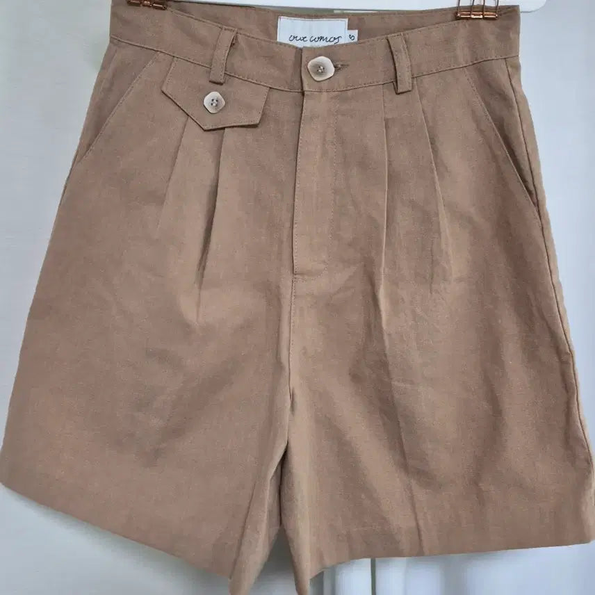 [BUNJANG] Our Cosmos Linen Pintuck Shorts / 아워코모스 린넨 핀턱 반바지
