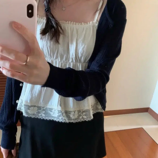 [BUNJANG] PyT Pretty Young Thing Aroze Linen Cardigan / Pyt 프리티영띵 어로즈 린넨 가디건