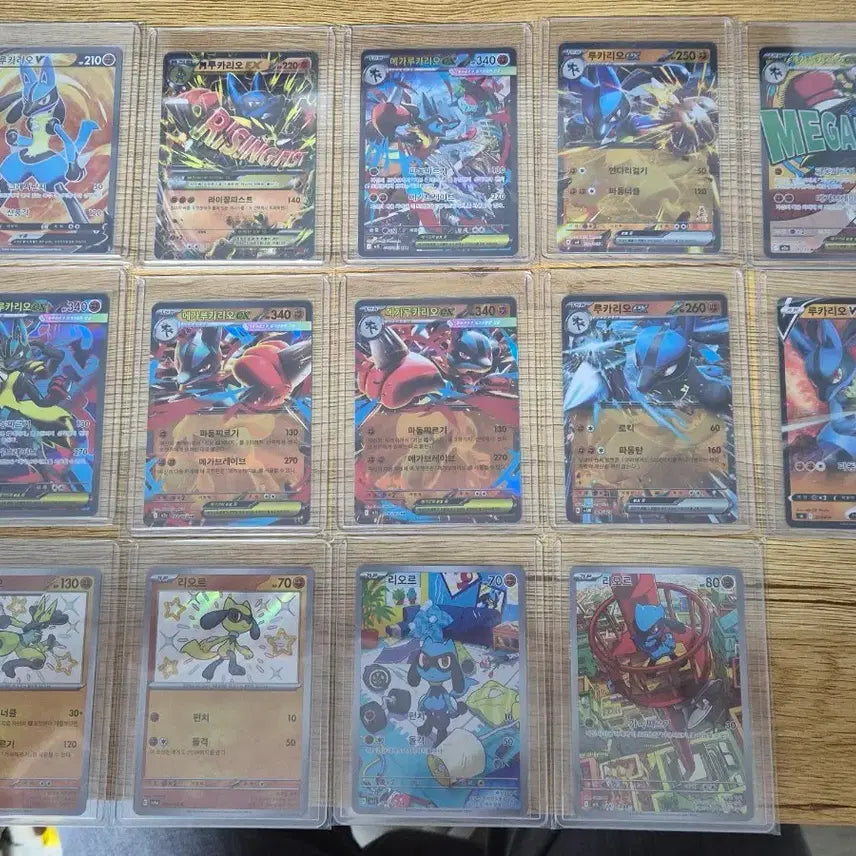 [BUNJANG] Lucario & Riolu Assorted Pokémon Cards Bundle / 루카리오 포켓몬 카드 급처