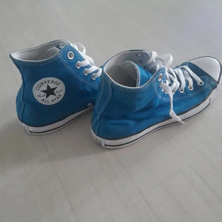 [BUNJANG] Converse High Top Blue Sneakers Size 270 / 컨버스 하이 블루 270