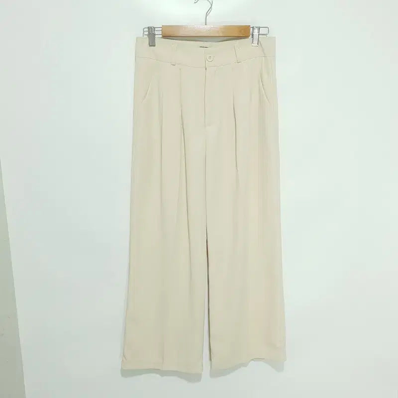 [BUNJANG] Women's Wide Leg Slacks XL / 여성 투턱 와이드 슬랙스 XL_i5127