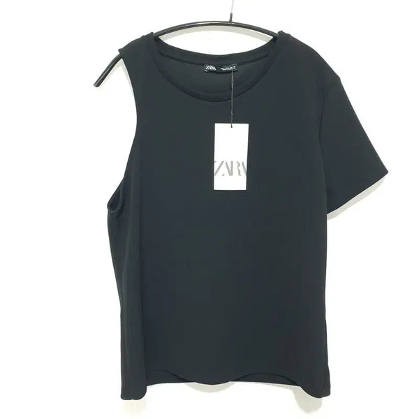 [BUNJANG] ZARA Asymmetrical Hem Short Sleeve T-Shirt / 자라 언발 반팔 L_S2436